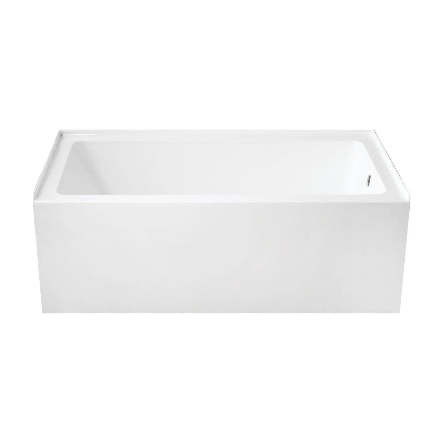 Aqua Eden VTAP6032R22 60 Inch Acrylic Rectangular 3 Wall Alcove Bathtub - Right Hand Drain Hole, Glossy White - Perfect for Modern Bathroom Renovations & Spa-Like Relaxation