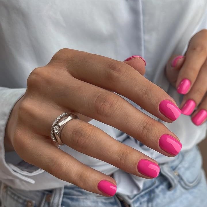 glossy hot pink
