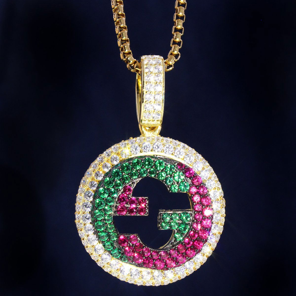 Men's Lil Pump Custom Silver Rapper Pendant Necklace Set - Hip Hop Jewelry Gift for Rappers & Music Lovers (Perfect for Concerts, Parties & Streetwear Fashion)