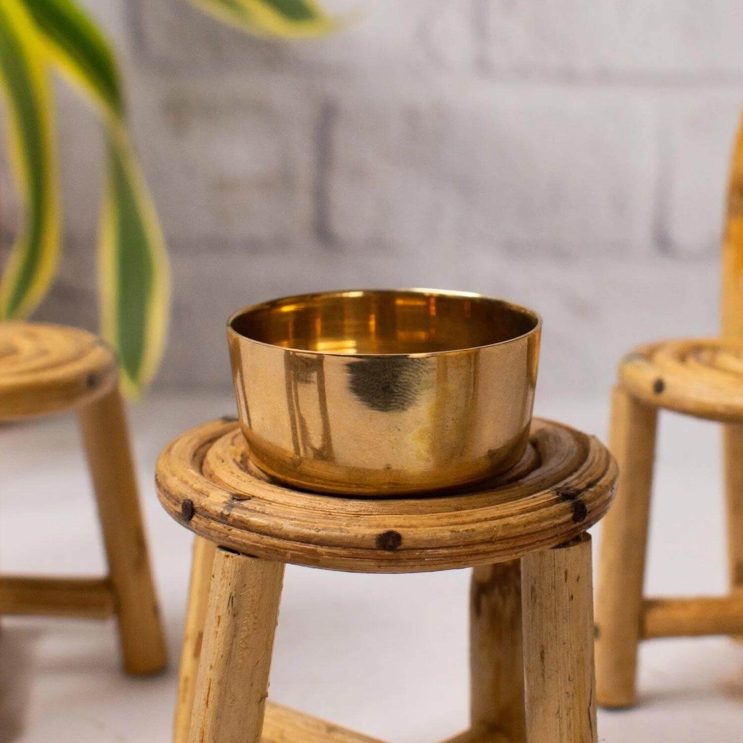 Authentic Japanese Kansa Katori Cup - Handcrafted Copper Water Cup for Health & Wellness | Perfect for Ayurveda, Detox, and Daily Hydration