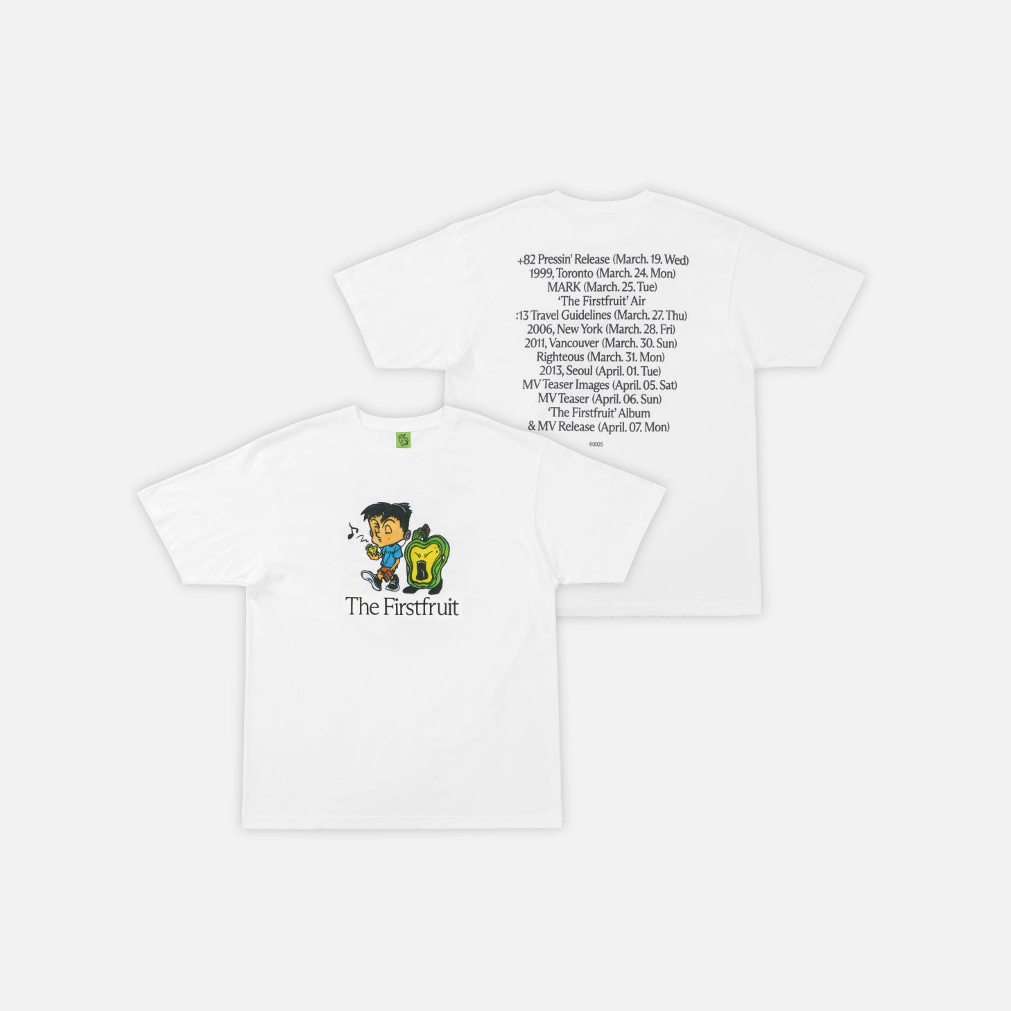 TIMETABLE T-Shirt - Official The 1st Album 'The Firstfruit' Merchandise | K-Pop Fan Gift & Concert Outfit