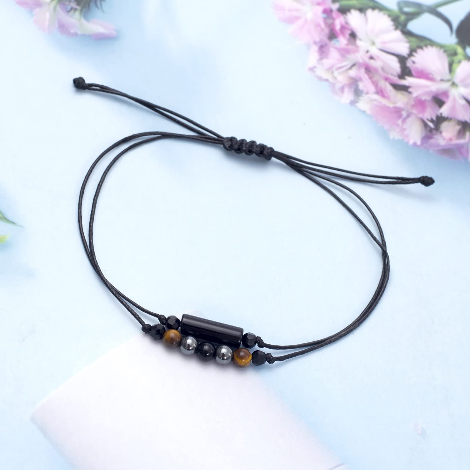 Black Obsidian Protection Bracelet for Women - Empath & Energy Healing, Anxiety Relief, Stress Calming, Luck & Wish Bracelet - Reiki Gift for Spiritual Wellness & Daily Wear