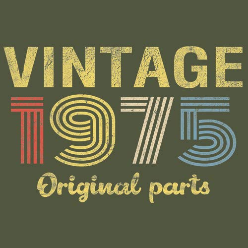1975 Vintage Original Parts 50th Birthday Shirt for Men - Retro 50 Year Old Gift Idea - Perfect for Milestone Celebrations & Nostalgic Parties
