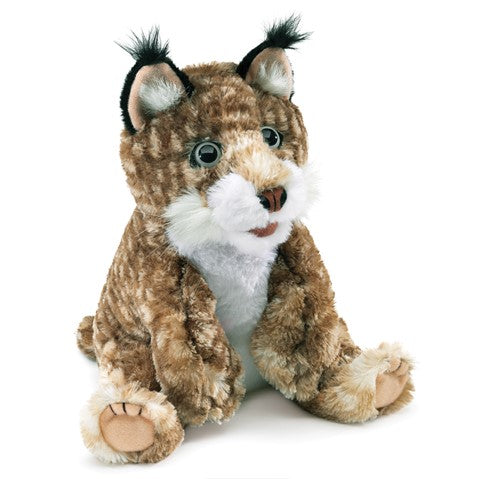 Realistic Bobcat Kitten Hand Puppet - Soft Plush Animal Toy for Kids, Storytelling & Educational Play - Perfect for Classroom, Birthday Parties & Imaginative Play