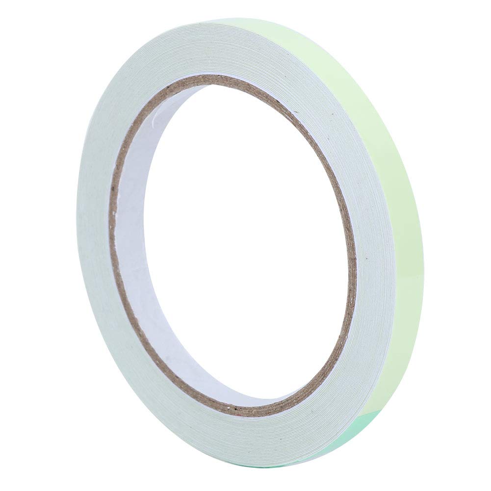 Glow in The Dark Tape - 10mm x 10m Waterproof Self-Adhesive Luminous Tape | Eco-Friendly, Flame Retardant Safety Tape for Emergency Exits, Stair Marking & Nighttime Visibility