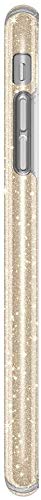Speck Presidio Glitter iPhone Case for iPhone 8 Plus/7 Plus/6/6S Plus - Bulk Packaging - Gold Glitter Clear Protective Cover - Perfect for Everyday Use, Travel & Gift Giving