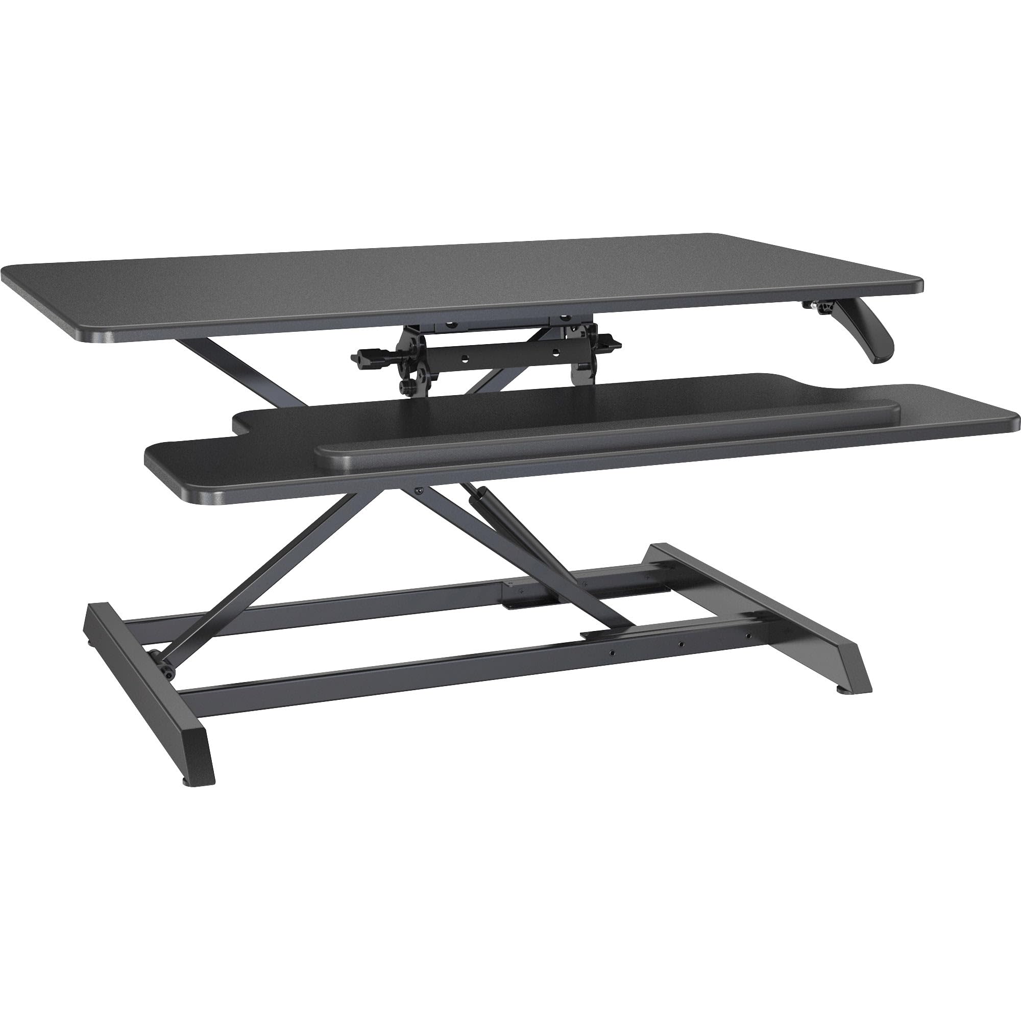 Lorell LLR99555 Large Monitor Desk Riser - Adjustable Computer Stand for Home & Office Workspace - Ergonomic Solution for Dual Monitors, Laptops, and Office Organization