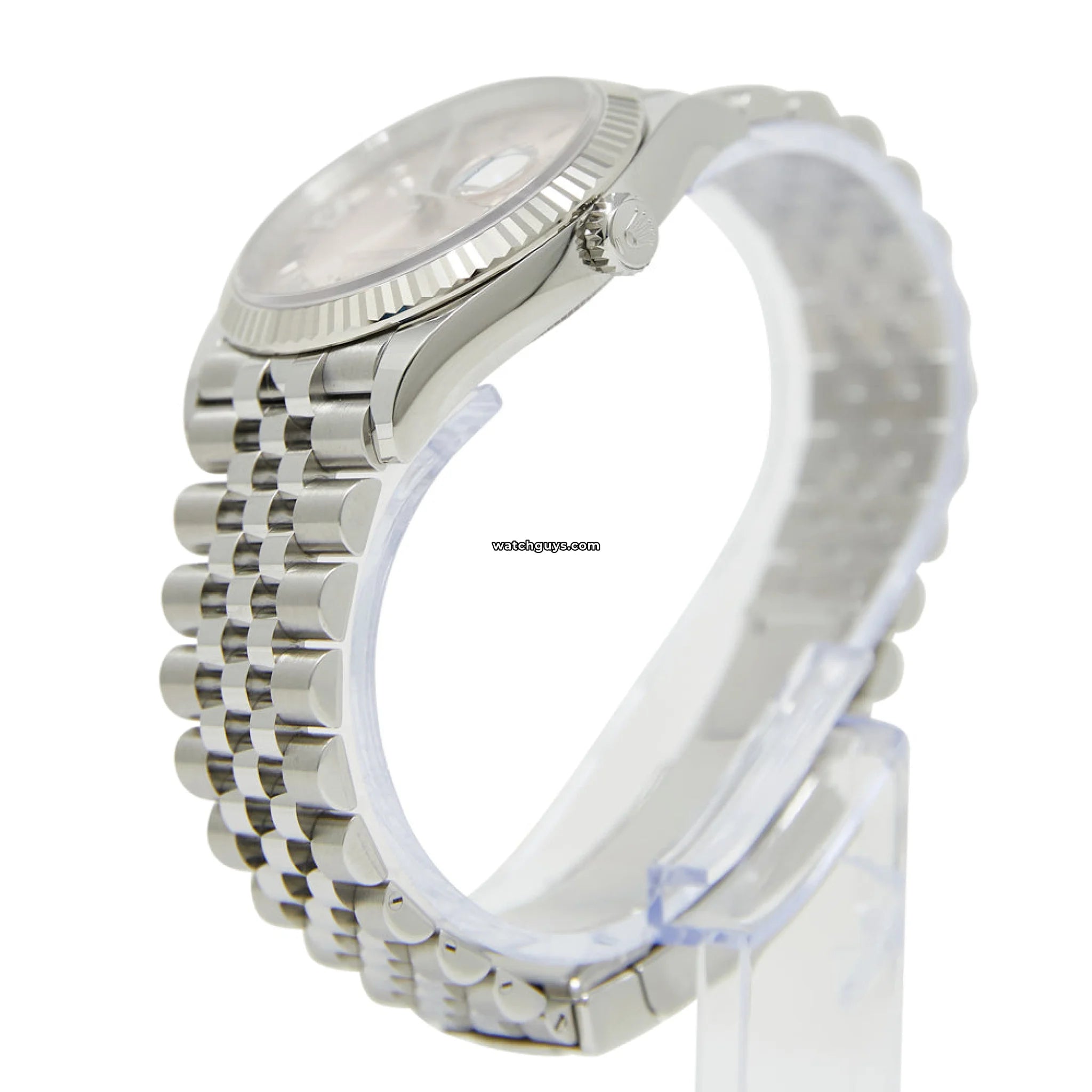 Rolex Datejust 126234 36mm Stainless Steel Watch with Pink Diamond Dial & Jubilee Bracelet - Luxury Timepiece for Men, Perfect for Business Meetings & Special Occasions