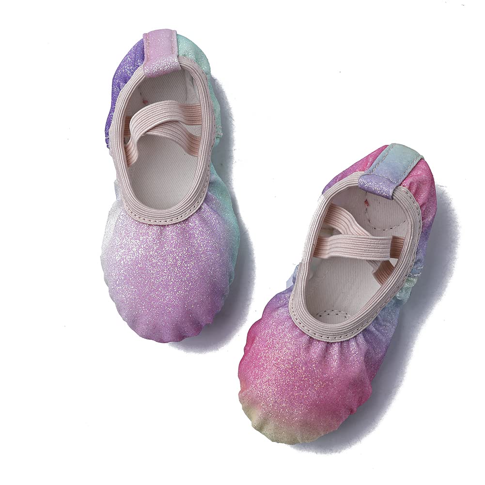 MSMAX Ballet Shoes for Girls - Comfortable Wedding & Party Dance Flats (Toddler/Little Kid/Big Kid) - Perfect for Ballet Class, Recitals & Special Occasions