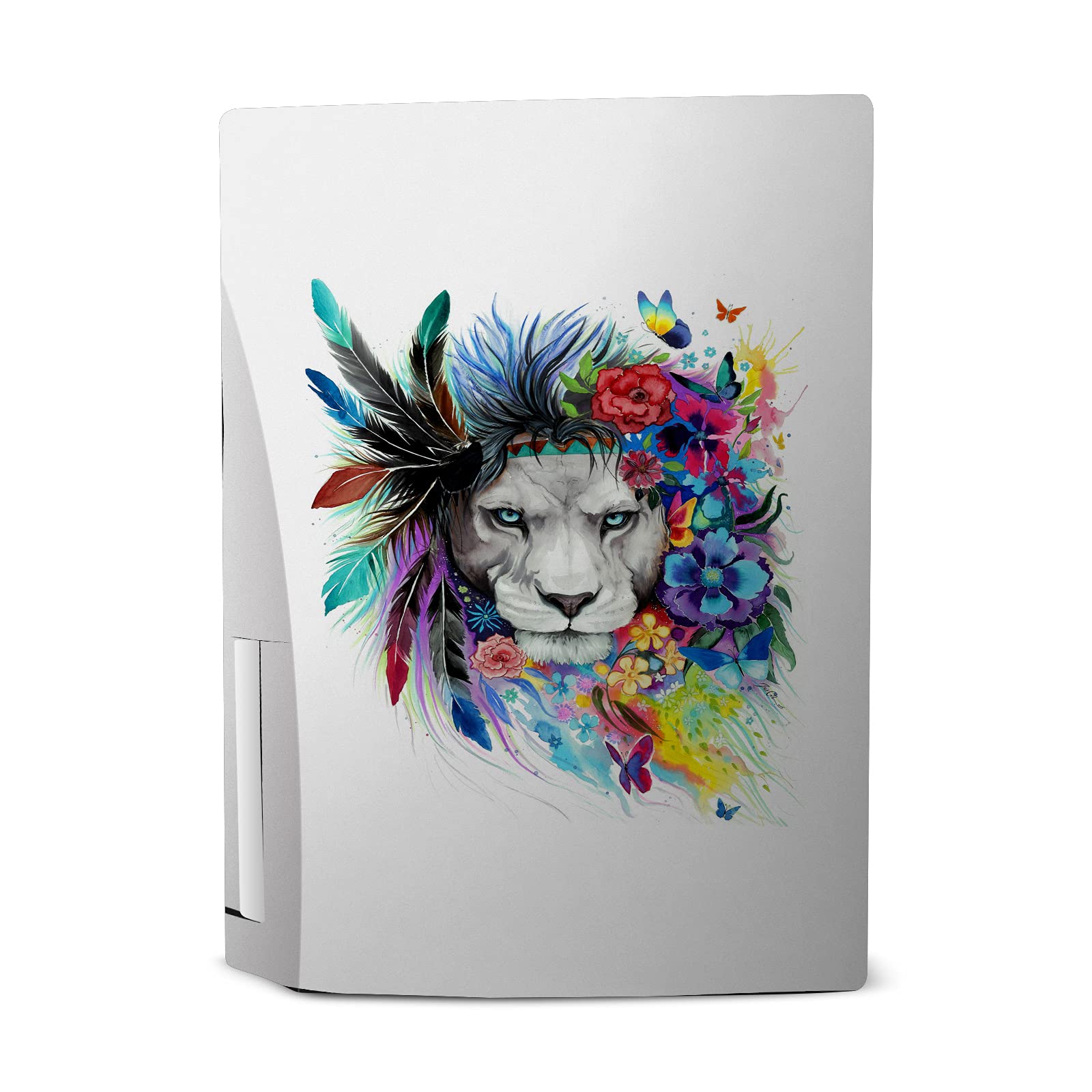 Lion King Art Mix Vinyl Skin Sticker Cover Compatible with Sony PlayStation 5 PS5 Disc Edition Console & DualSense Controller - Gaming Decoration & Protection for Disney Fans