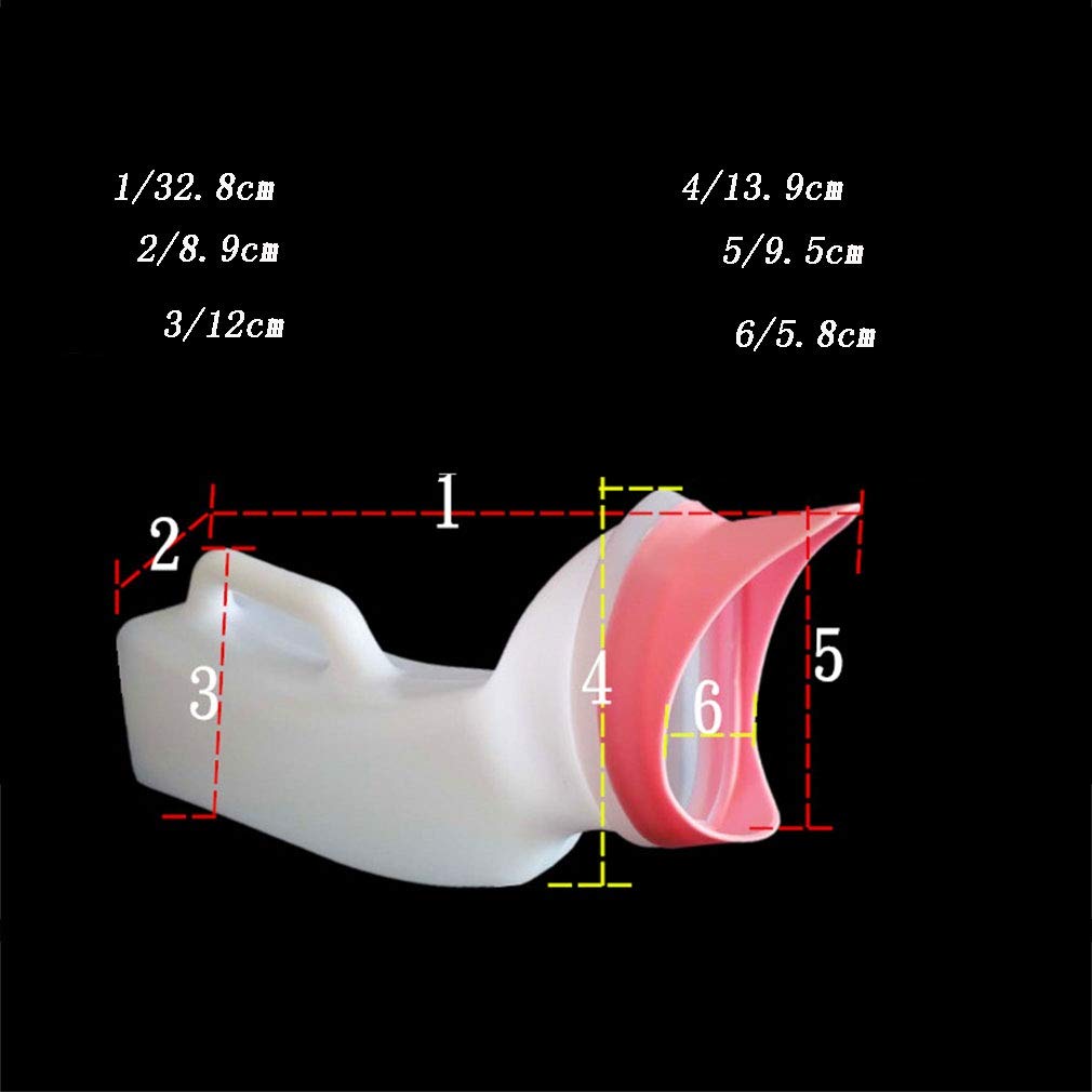 Portable Pee Bottle for Women & Men - Soft Mouth, Leak-Proof, Thickened Plastic Travel Urinal - Ideal for Camping, Road Trips, and Emergency Use