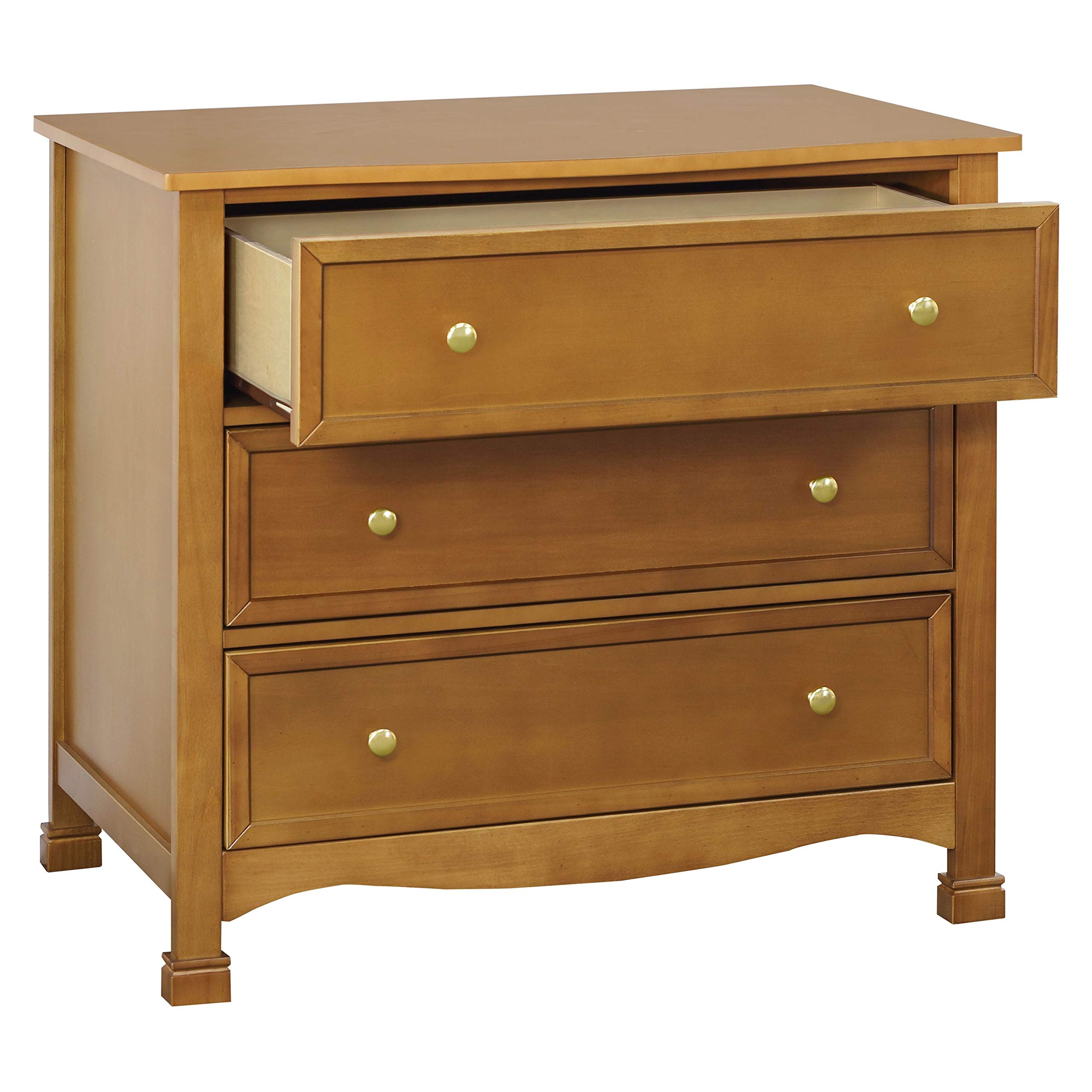 DaVinci Kalani 3-Drawer Chestnut Wood Dresser - Stylish Nursery & Bedroom Storage Furniture for Baby Clothes, Toys & Essentials