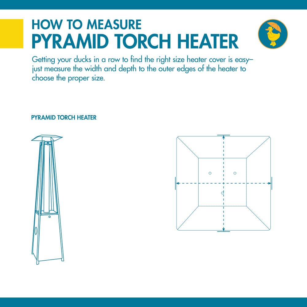 **Duck Covers Ultimate Waterproof 21 Inch Patio Pyramid Torch Heater Cover – Heavy Duty Outdoor Heater Cover for All Weather Protection – Perfect for Patio, Deck, and Backyard Use**