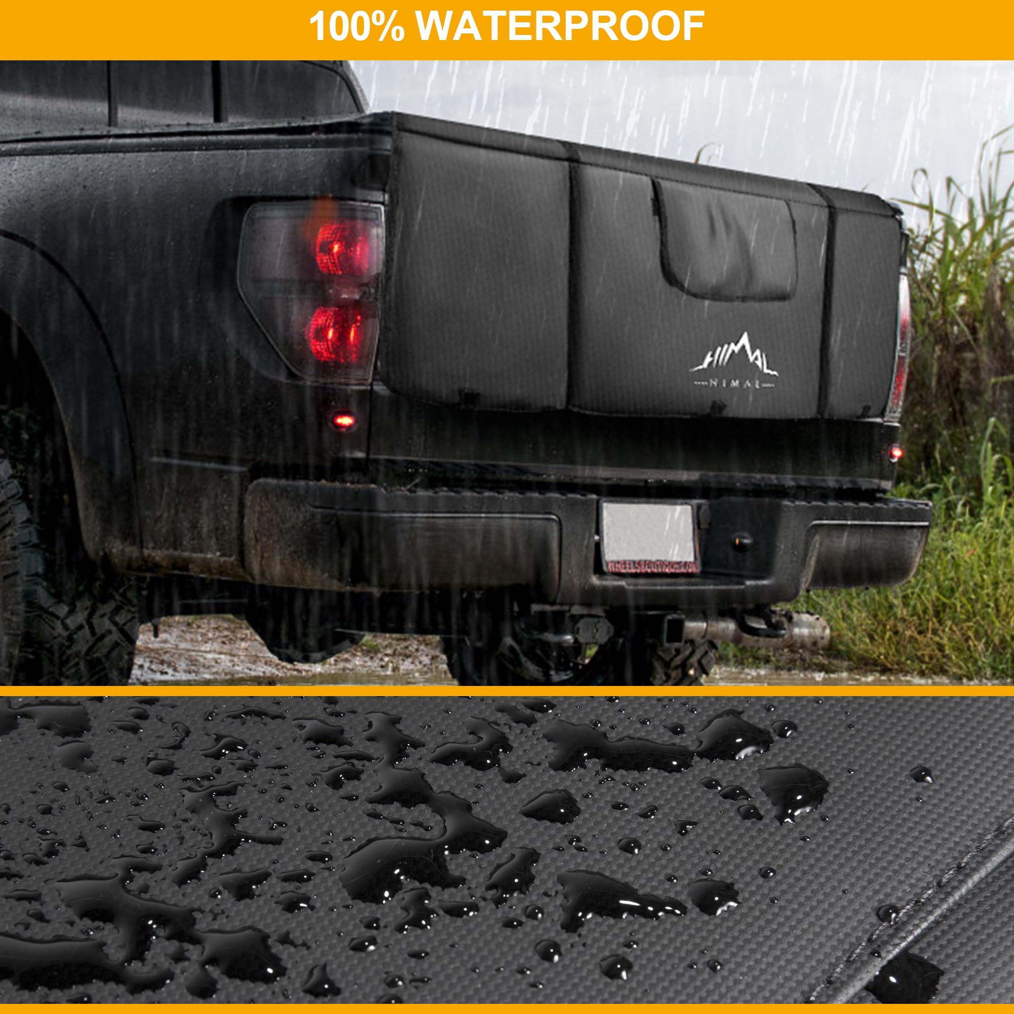 Himal Outdoors Mountain Bike Tailgate Pad - Durable Truck Bed Protector with Tool Pockets for Bike Transport | Perfect for Pickup Trucks & Outdoor Adventures