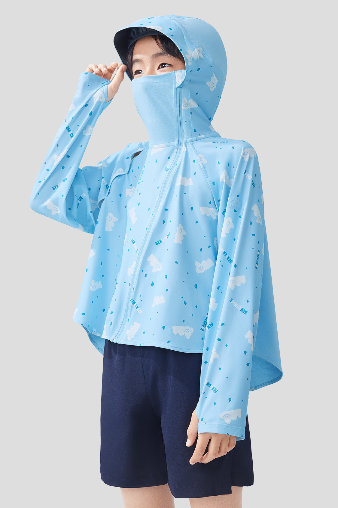 SoftCare Kids UPF50+ Cooling Sun Protection Jacket - Lightweight UV Protective Swim Cover Up for Beach, Pool & Outdoor Activities