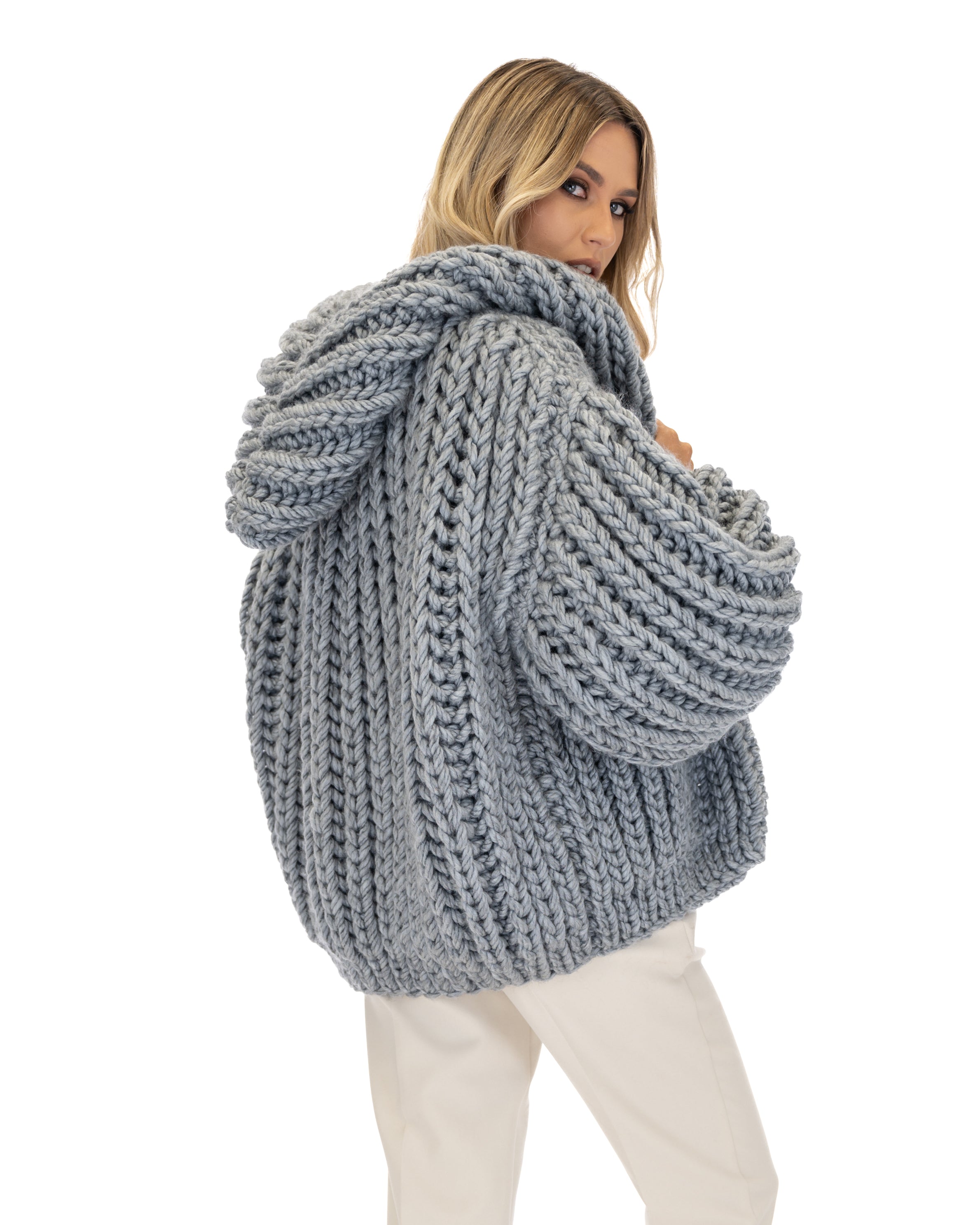 Stylish Hooded Chunky Cardigan for Women - Cozy Oversized Knit Sweater | Perfect for Fall, Winter & Casual Outfits