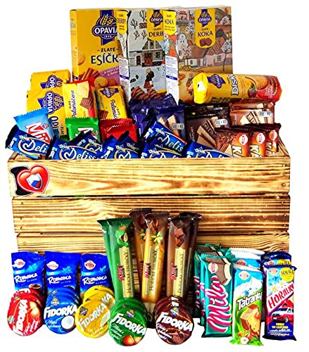Original Czech Wafers Gift Set - Authentic Czech Republic Snacks - Large Food Box for Holidays, Parties & Gifting