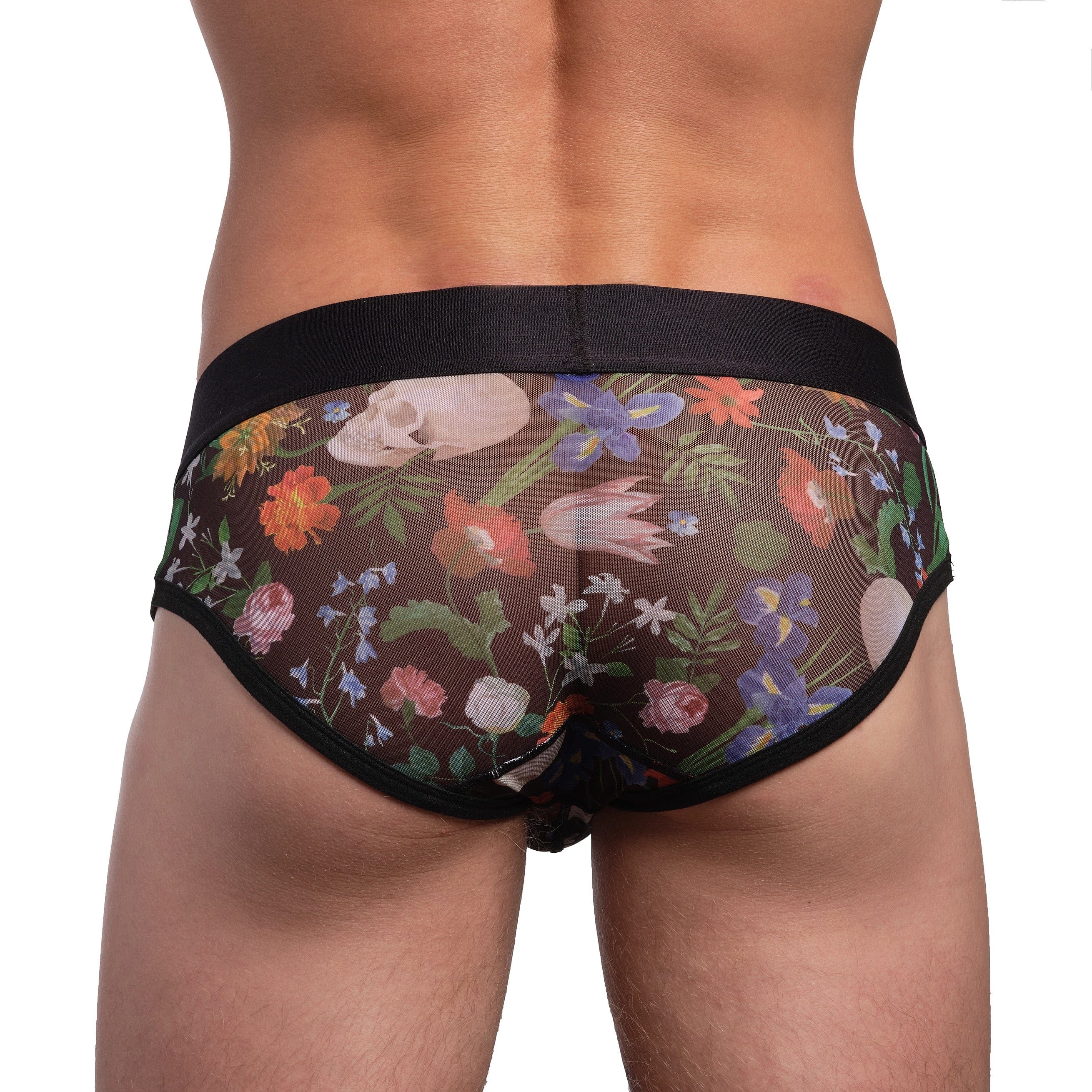 Dutch Floral Mesh Brief - Elegant Lace Underwear for Women, Comfortable & Breathable Panties - Perfect for Daily Wear, Date Nights & Special Occasions