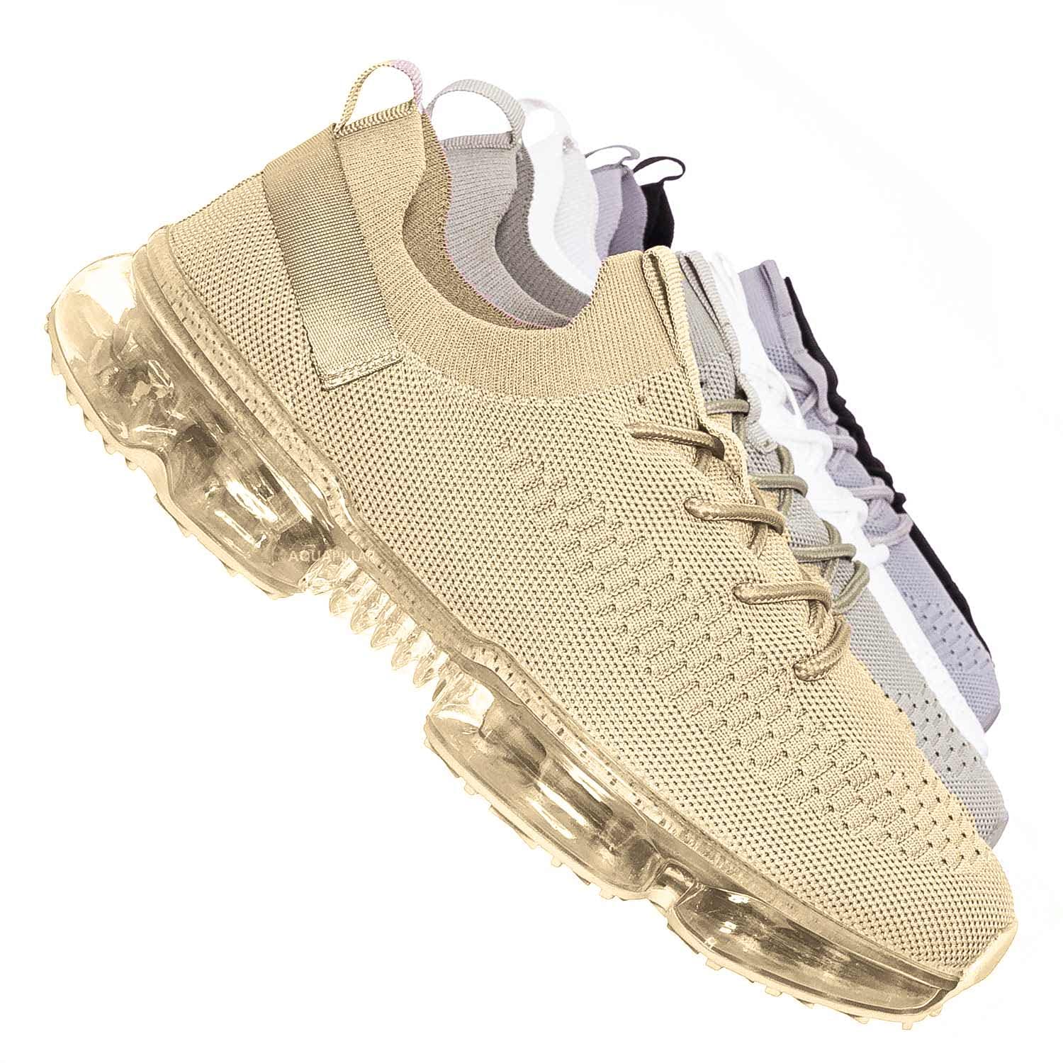 Stretch Mesh Sneakers with Air Cushion - Festival & Running Shoes