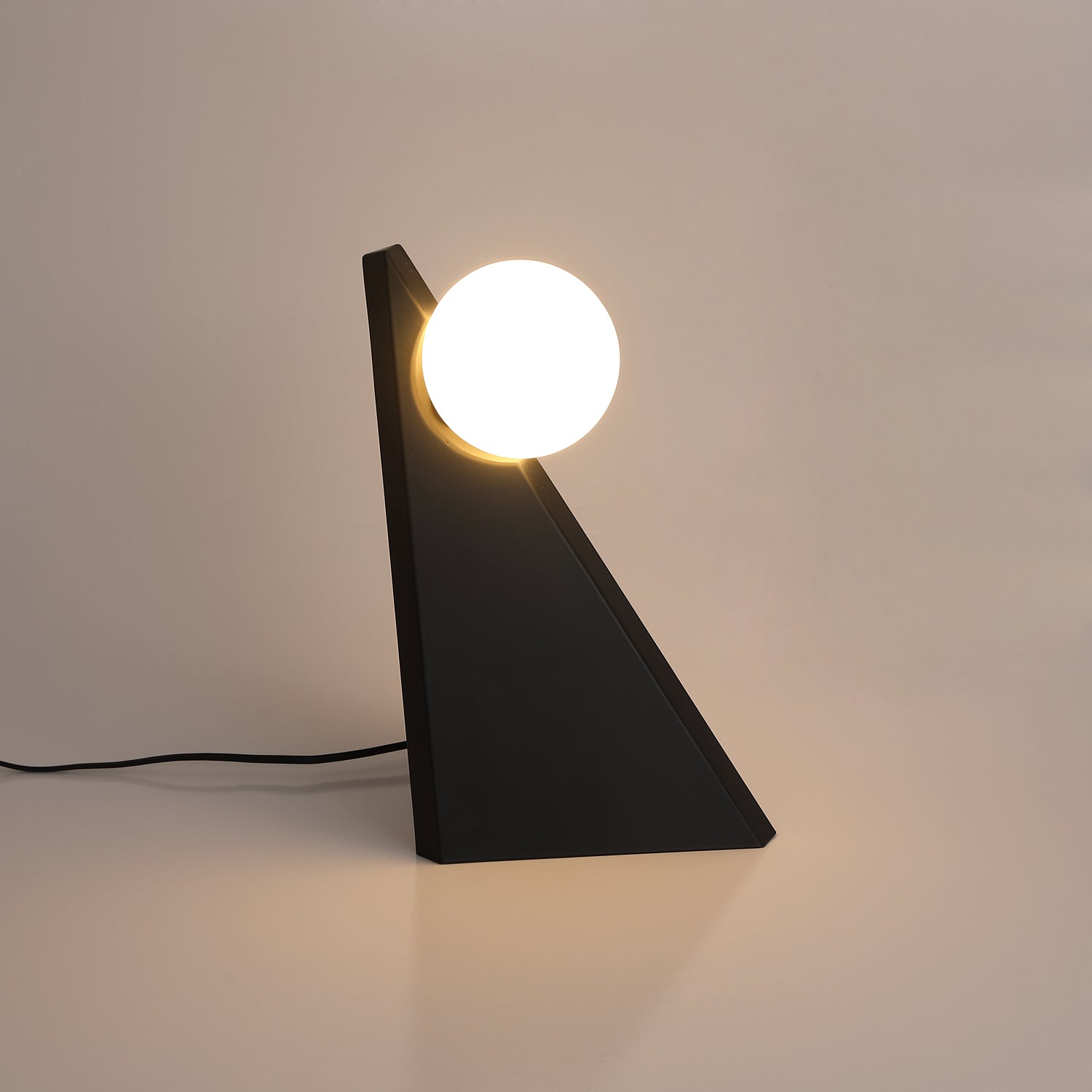 Elegant Noir Roy Table Lamp - Modern Bedside & Living Room Lighting for Home Decor