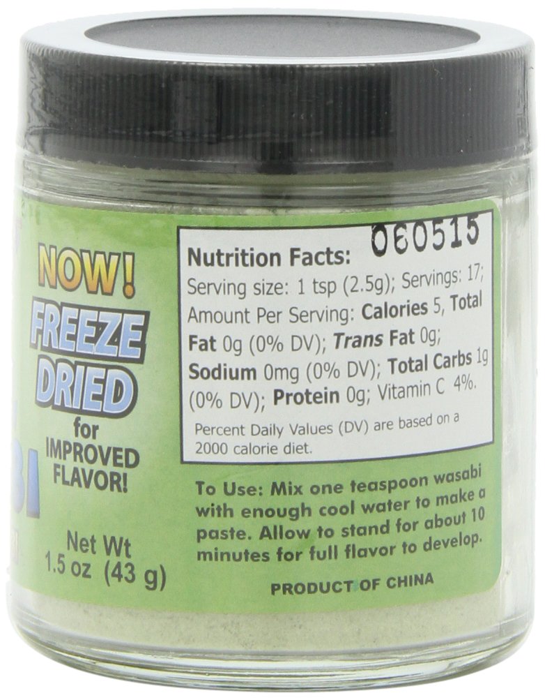 Premium Sushi Sonic 100% Real Powdered Wasabi - 1.5-Ounce Jars (Pack of 3) - Authentic Japanese Horseradish for Sushi, Sashimi & Asian Cuisine - Perfect for Home Chefs & Restaurants