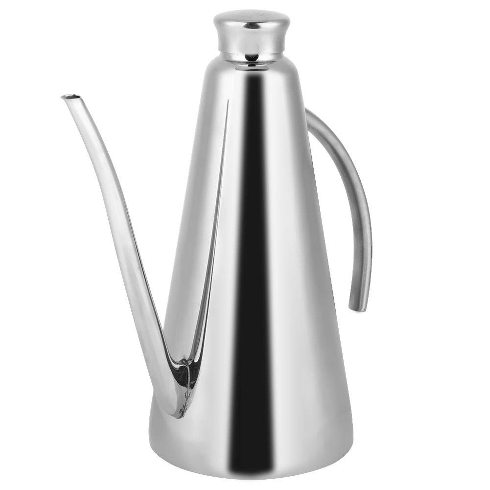 Premium Stainless Steel Oil Dispenser Bottle - 850ml/28.74oz Large Capacity Kitchen Oil Pot for Olive, Vinegar & Sauce - Durable Household Oil Container for Cooking, Baking & Salad Dressing