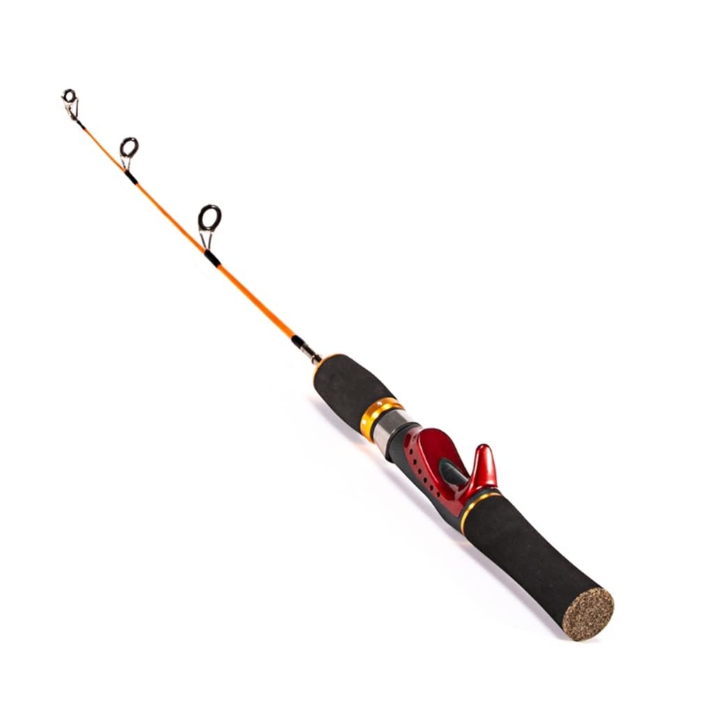 XDCHLK Telescopic Fishing Rod - 75cm Lightweight Glass Fiber Ice Fishing Pole for Saltwater & Freshwater - Portable Pocket Design for Travel & Outdoor Adventures (Color: A)