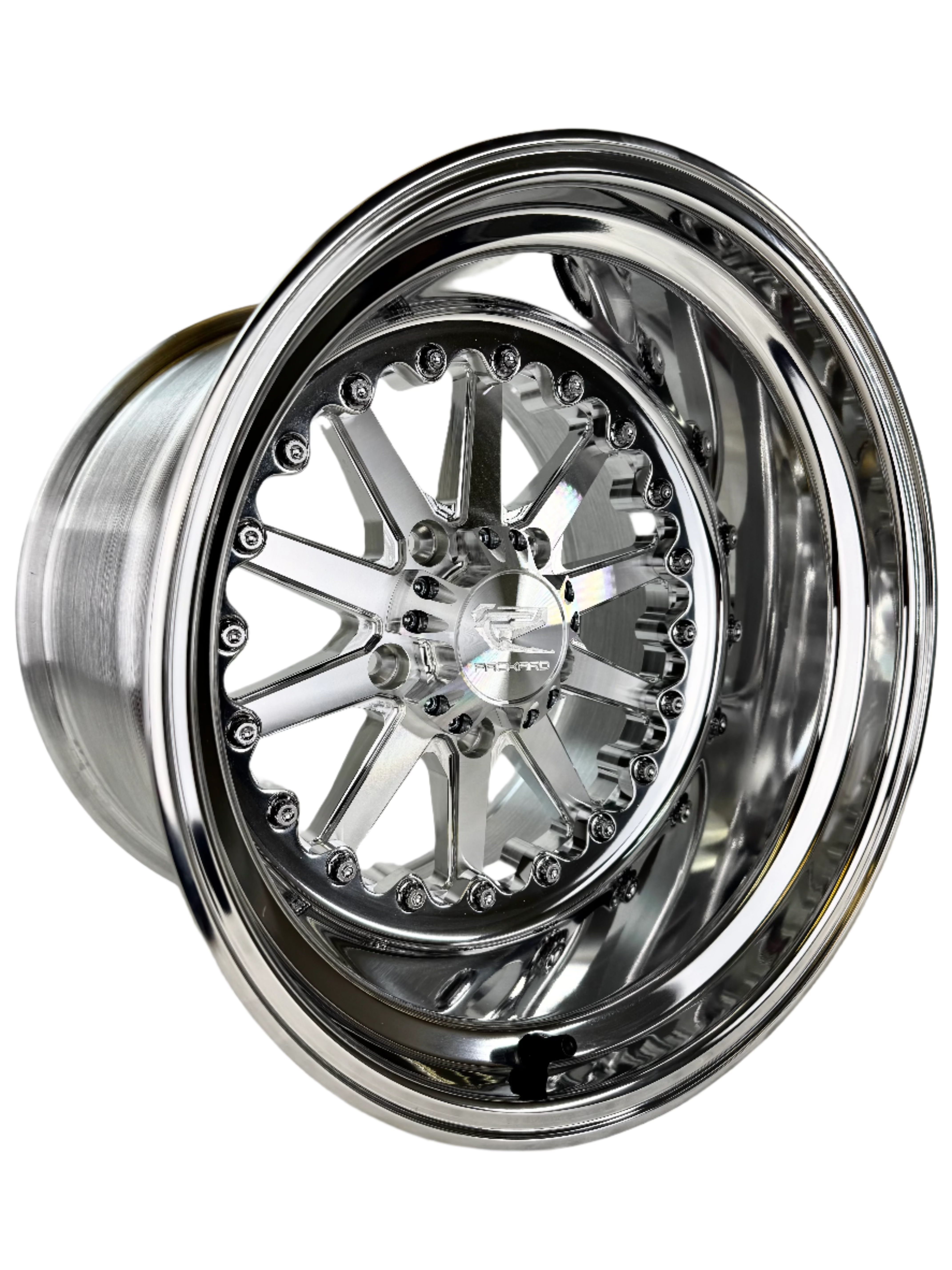 Element FF Forged Polished Silver RZR PRO R 5X4.5 Wheels - High Performance Alloy Rims for Off-Road Trucks & SUVs - Perfect for Trail Riding, Mudding & Rock Crawling