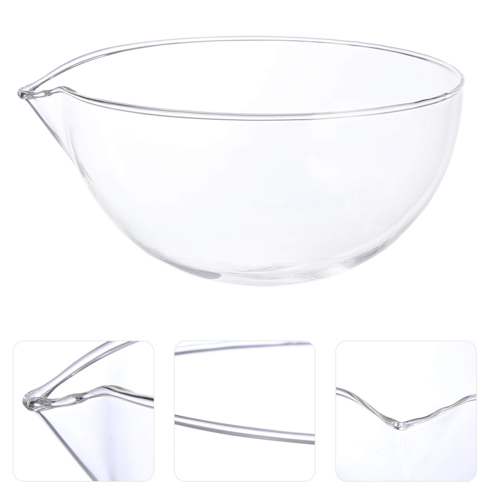 Baluue Lab Evaporating Dish - 1pc Clear Glass Basin for Mixing & Terrarium Use
