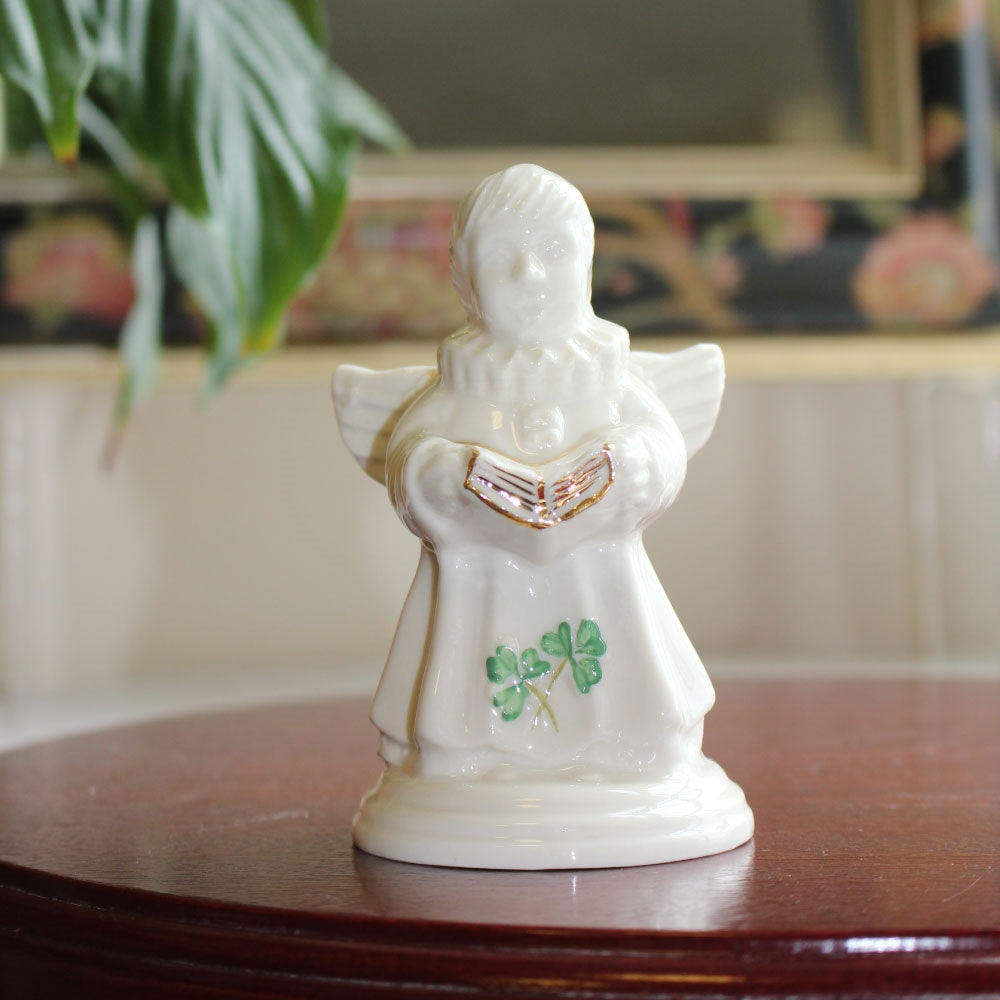 Belleek Classic Choir of Angels Song Figurine - Handcrafted Porcelain Christmas Decoration for Holiday Home Decor & Gift Giving