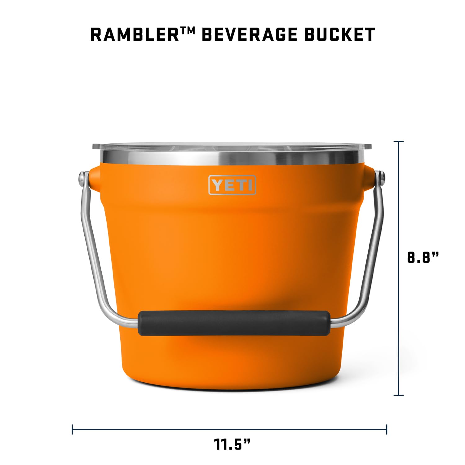 YETI Insulated Beverage & Ice Bucket - Holds 6 Beer Bottles or 3 Wine Bottles - Perfect for Outdoor Parties, BBQs, and Beach Gatherings