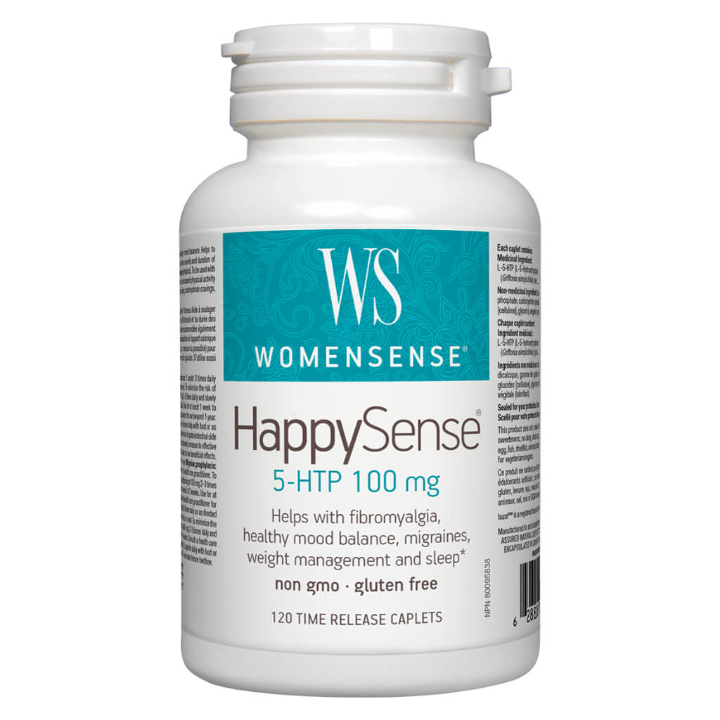 HappySense 5-HTP 100mg Supplement - Natural Mood Support & Stress Relief - Vegan Capsules for Better Sleep & Anxiety Relief - Perfect for Daily Wellness Routine & Emotional Balance