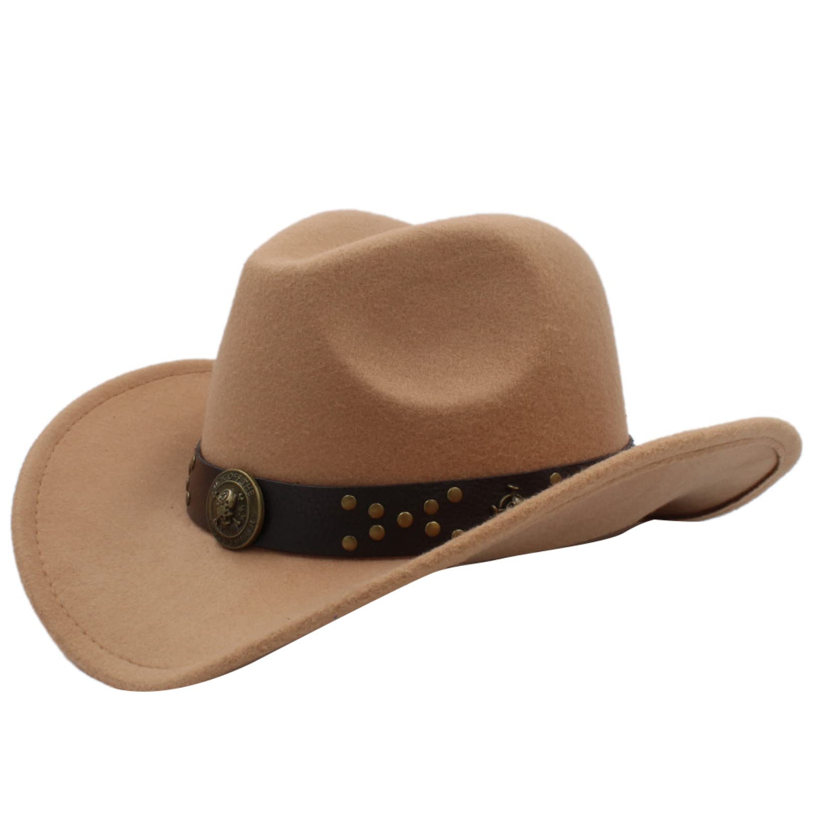 Men's & Women's Classic Wool Western Cowboy Hat - Winter & Autumn Fashion for Gentlemen & Ladies - Stylish Jazz Sombrero Cap in Black - Perfect for Country Music Festivals, Rodeo Events & Western-Themed Parties