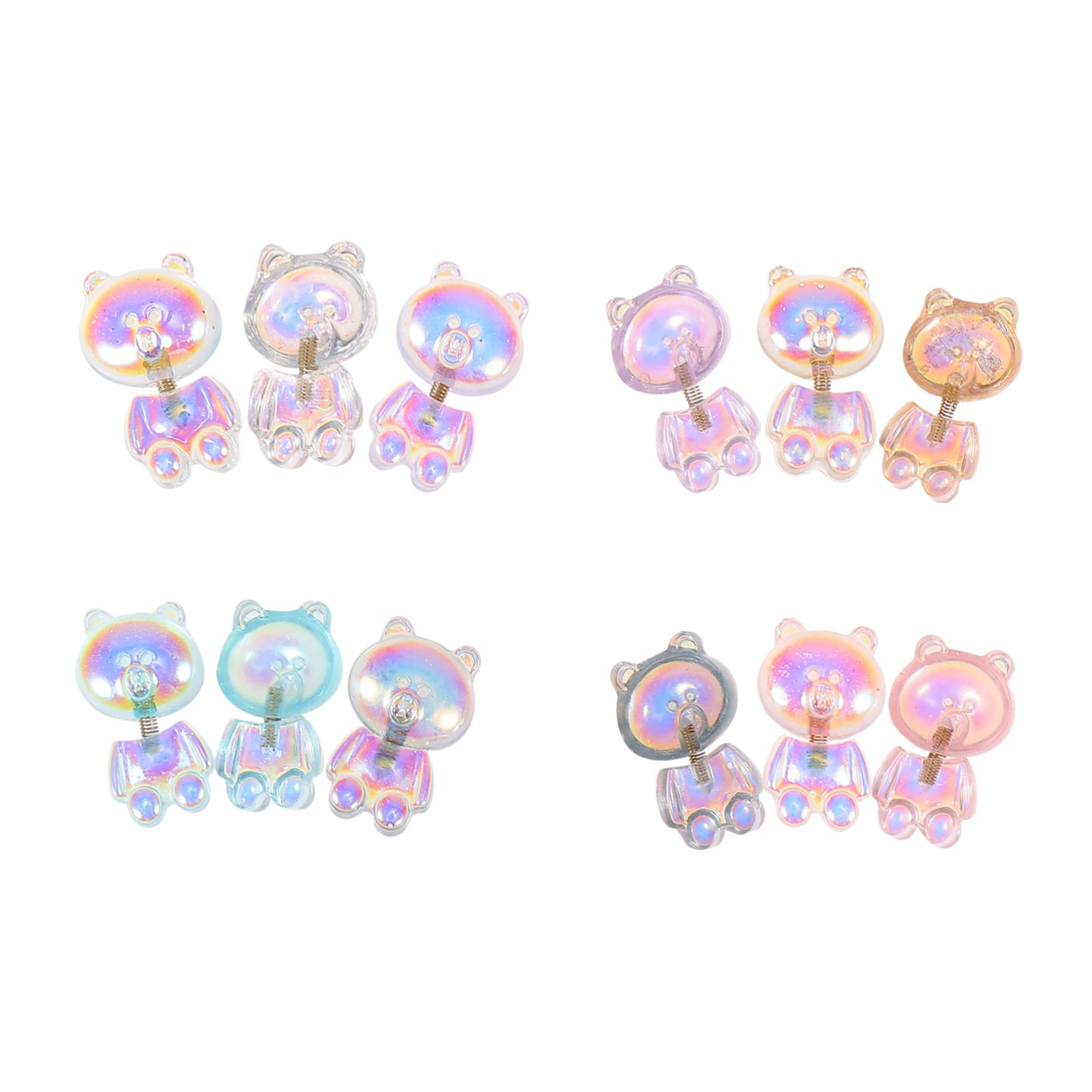 Minkissy 12pcs Nail Decoration Kit - DIY Nail Embellishments, Nail Studs & Wraps for Kids - Self-Adhesive Nail Beads & Resin Ornaments for Creative Nail Art - Perfect for Birthday Parties, Sleepovers & Playdates