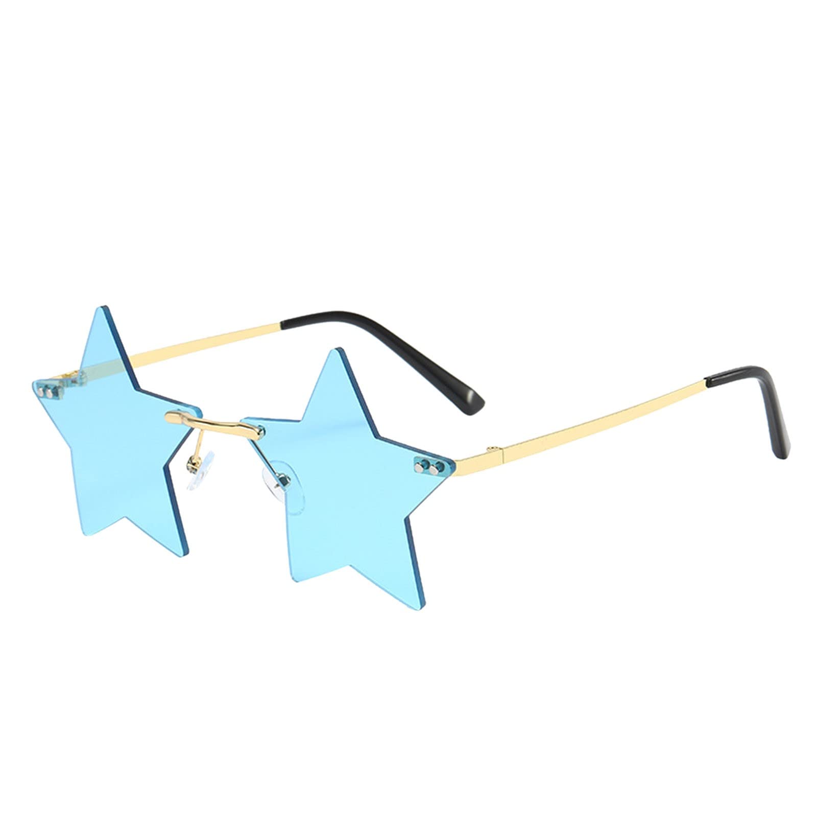 Star Shape Rimless Sunglasses for Women & Men - Party & Fashion Eyewear