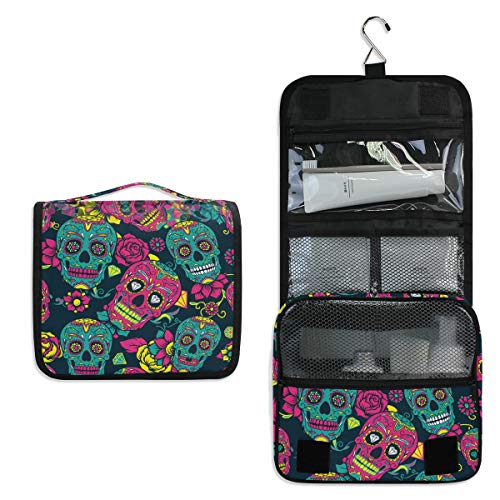 Linomo Hanging Travel Toiletry Bag for Women & Men - Large Waterproof Cosmetic Makeup Organizer with Hook | Perfect for Bathroom, Camping, Gym & Vacation Essentials Storage
