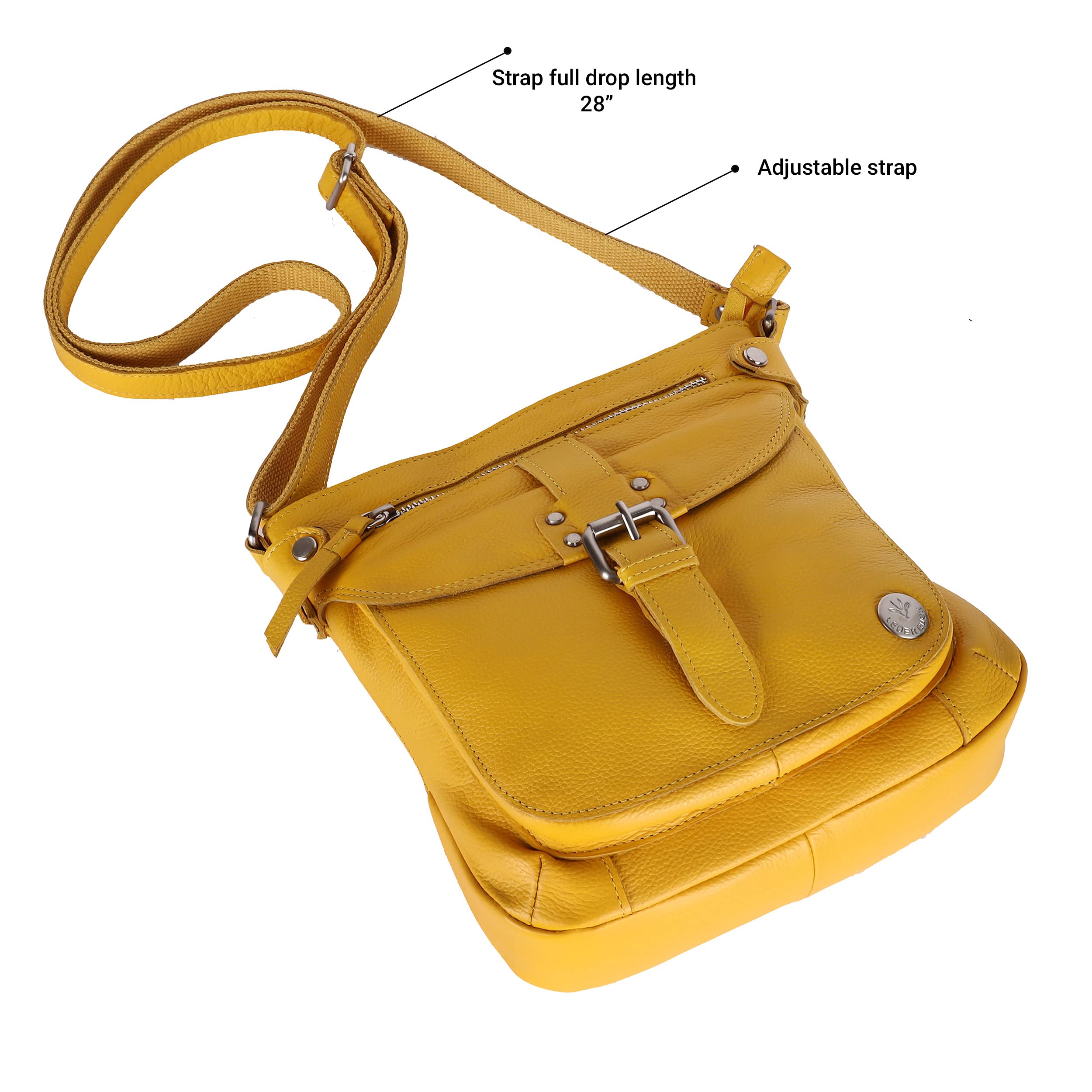 Genuine Leather Small Crossbody Purse for Women - Soft & Stylish Shoulder Bag for Everyday Use, Travel, and Shopping