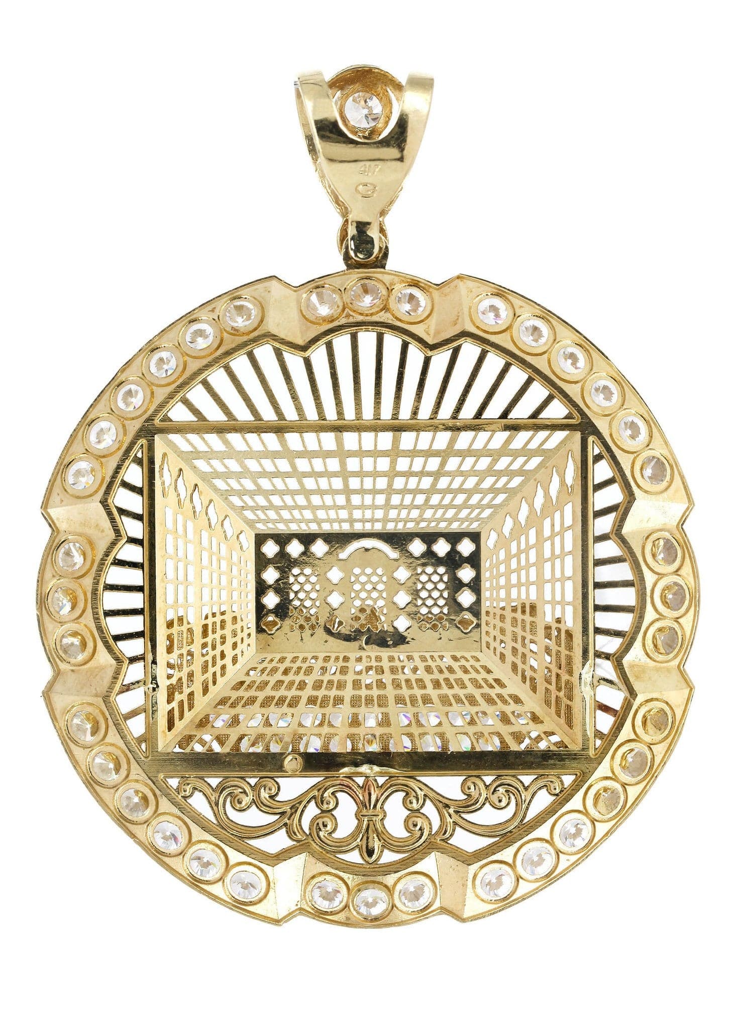 10K Gold Last Supper Religious Pendant Necklace - 34.3 Grams Elegant Jesus Christ Jewelry Gift for Men & Women - Perfect for Church, Baptism, Confirmation & Daily Wear
