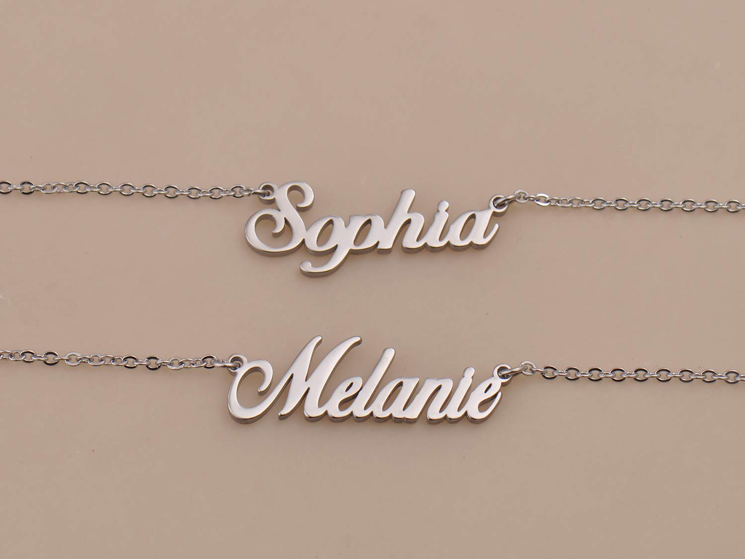 Custom Initial Name Necklace for Women - Personalized Engraved Charm Pendant Jewelry Gift for Her - Perfect for Birthdays, Anniversaries & Valentine's Day