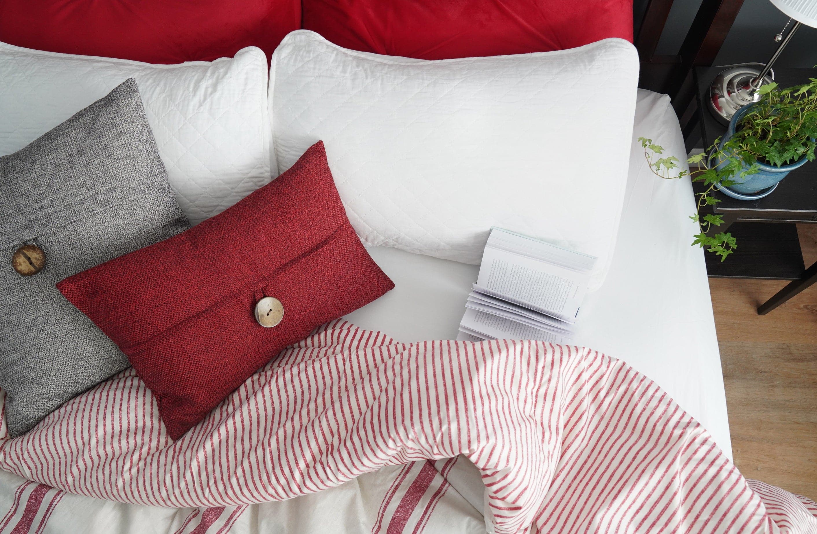 Linen Texture Woven Button Decorative Pillow Cover - Soft Bohemian Style Cushion Case for Sofa, Bed, Living Room & Home Decor
