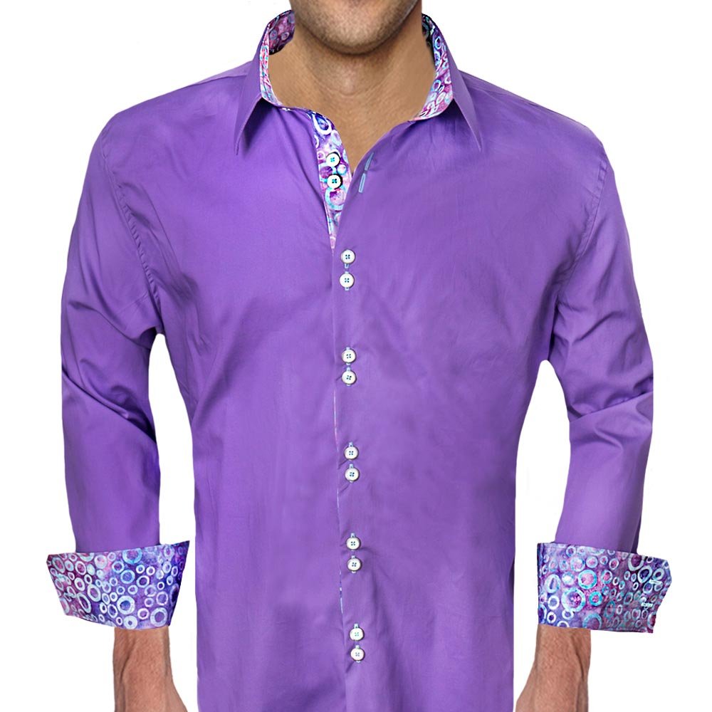 Stylish Purple Dress Shirts for Men | Trendy Casual & Formal Purple Button Down Shirts | Office Wear & Party Outfits | Perfect for Business Meetings, Weddings & Date Nights