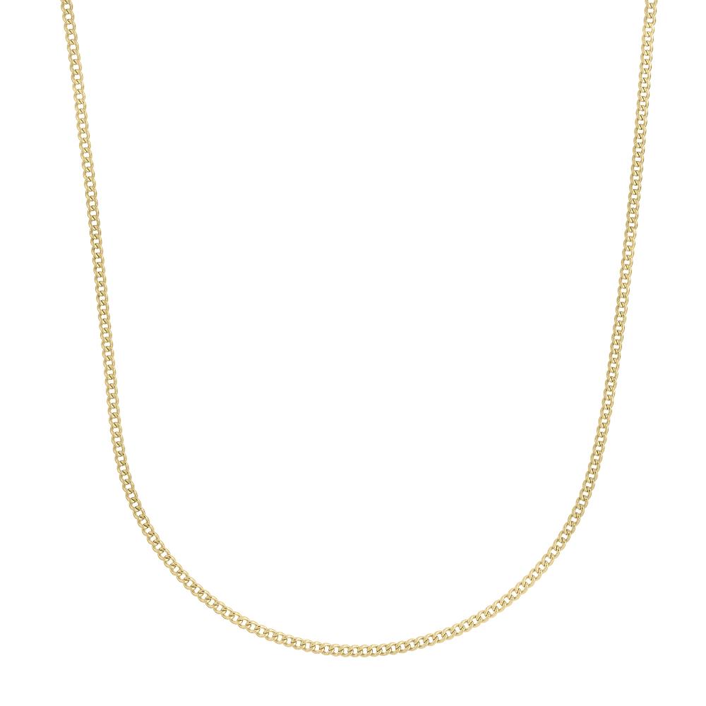 14K Gold 2.2mm Light Gourmette Chain - Elegant Dainty Jewelry for Women, Perfect for Layering, Gift Giving & Everyday Wear
