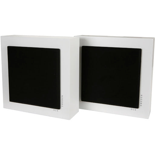 DLS Sweden Flatbox Mini On-Wall Loudspeakers - High-Quality Compact Wall-Mounted Speakers for Home Theater & Music (Home Audio, Living Room, Office Use)