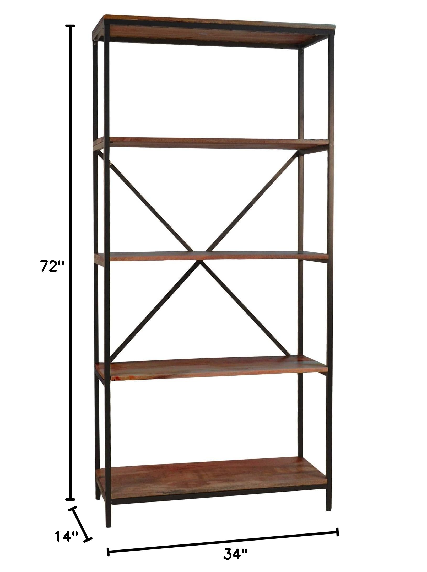 CAROLINA CHAIR Jackson Bookcase - Stylish Wooden Bookshelf for Home Office & Living Room - Perfect for Organizing Books, Decor & Storage