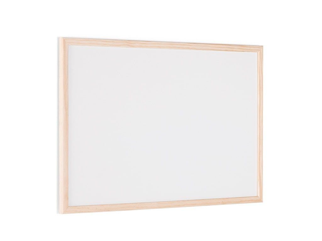 Mastervision Magnetic Dry Erase Whiteboard 36x48 Inches with Pine Wood Frame & Wall Mount Kit - Perfect for Office Meetings, Classroom Teaching & Home Organization