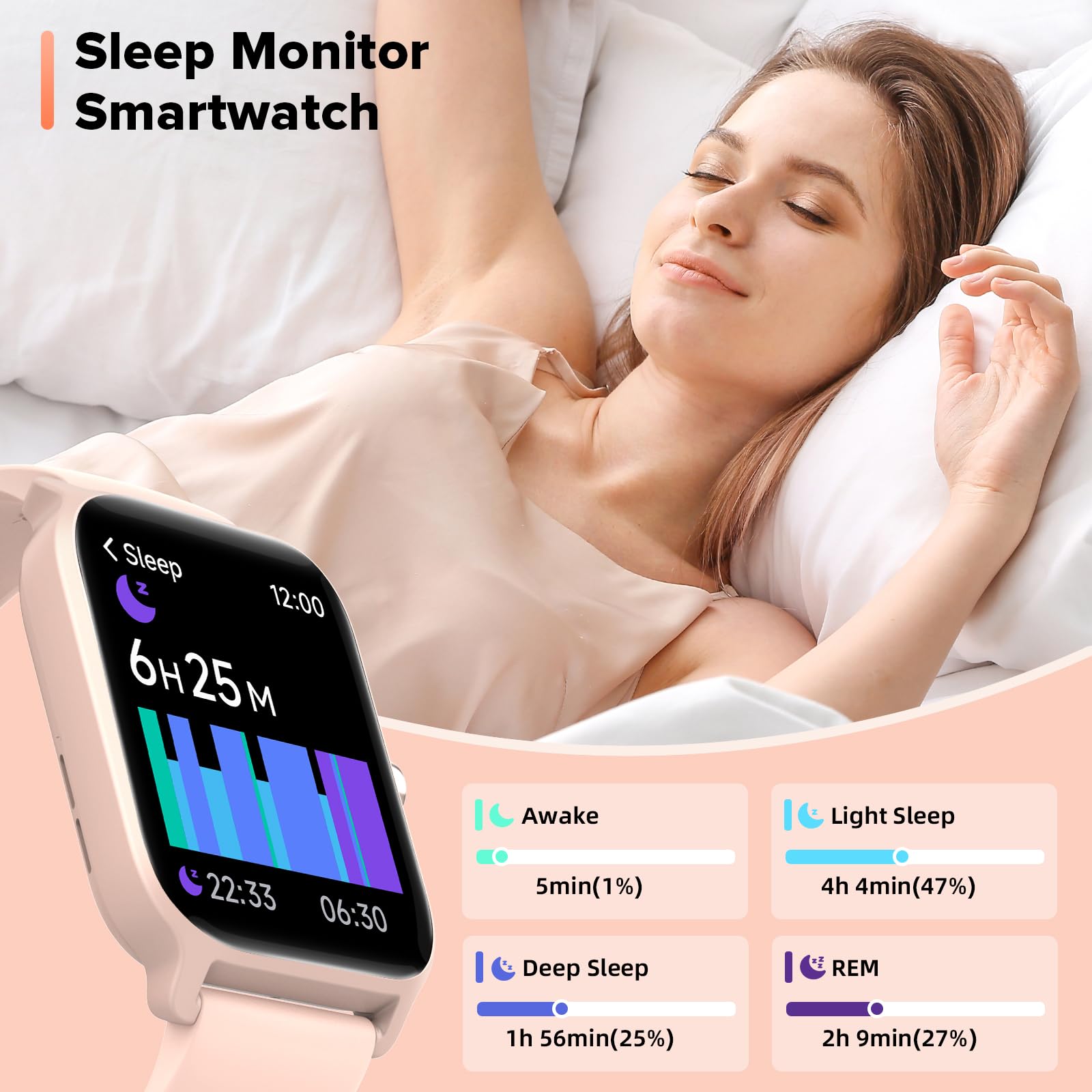 Smart Fitness Watch for Men & Women - 1.8