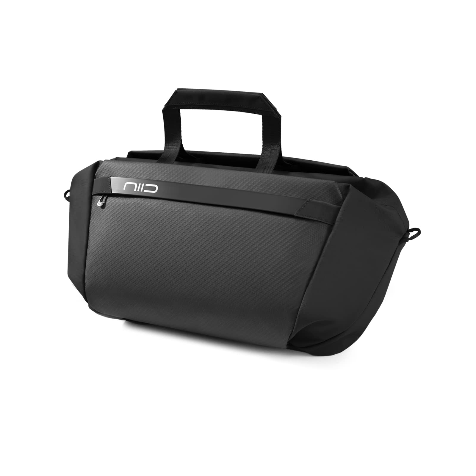 NIID CACHE H1 Hybrid Sling Bag & Gym Bag - Large Capacity Tote Handbag with Magnetic Closure - Crossbody Shoulder Bag for Travel, Gym, Sports & Business (Black) - Perfect for Workouts, Commuting & Everyday Use
