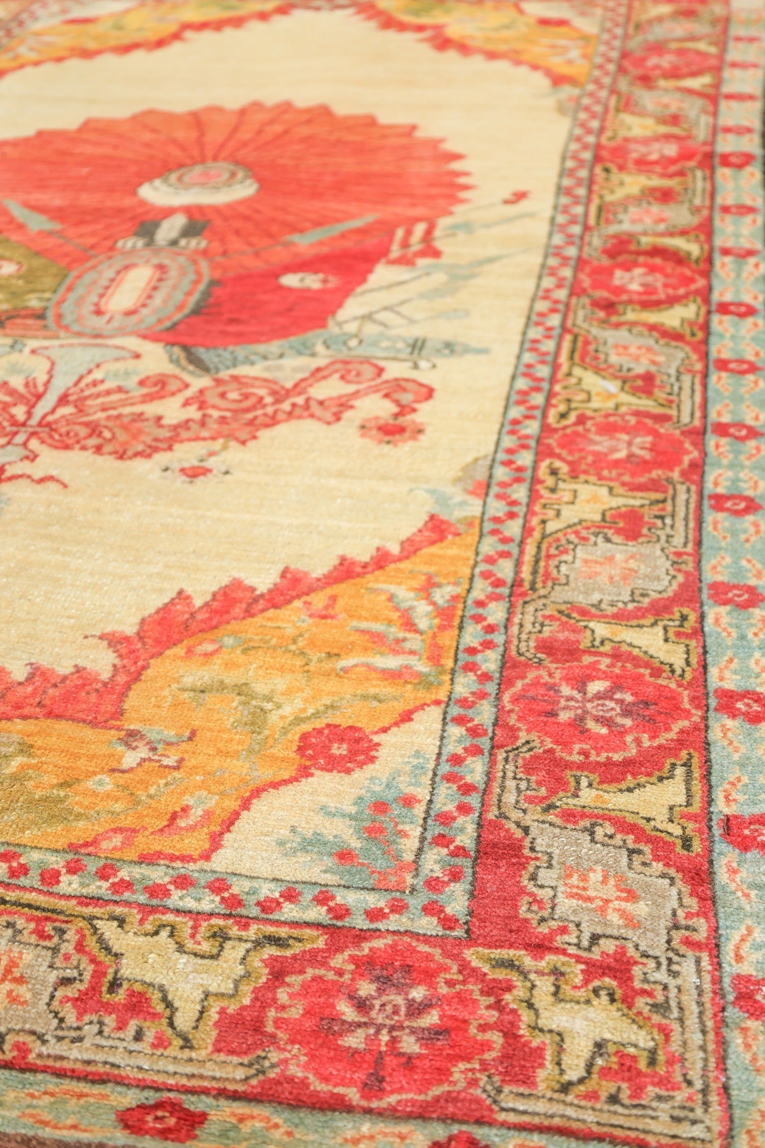 Handwoven Antique Ottoman Shield Contemporary Area Rug JF8711 - Perfect for Living Room, Bedroom, or Office Decor