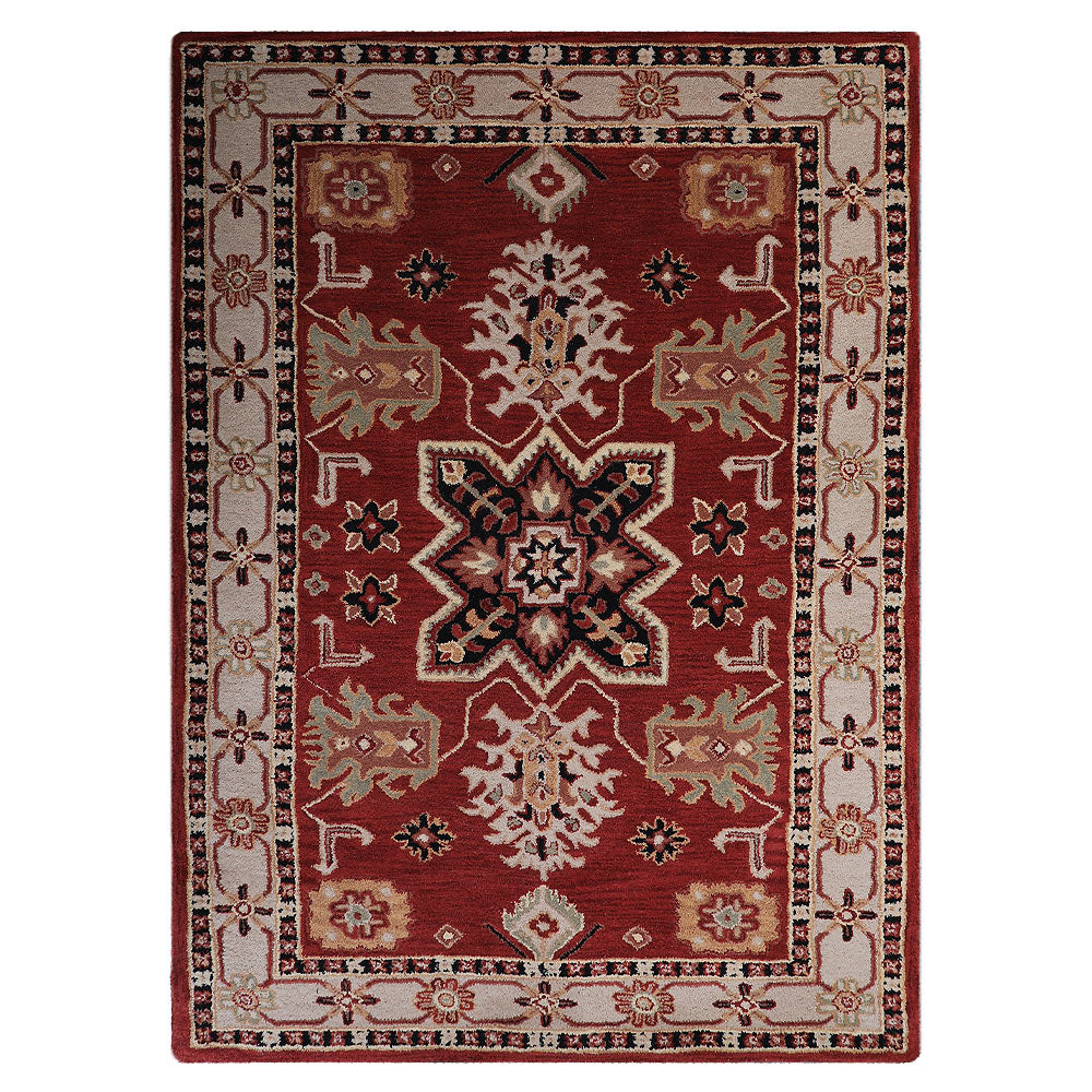 Premium Hand-Tufted Wool Rug - Soft & Durable for Living Room, Bedroom, or Nursery - Sarugh Luxury Home Decor