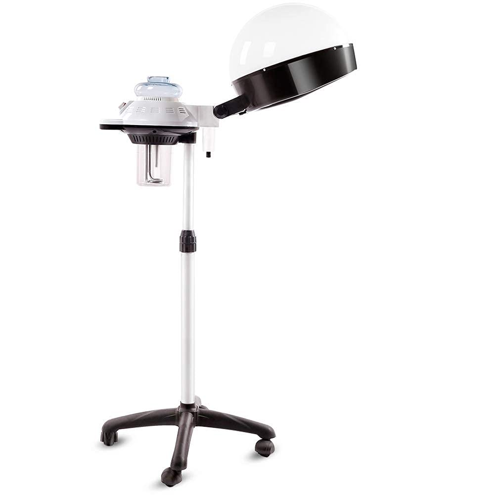 AYHa Professional 680W Salon Hair Steamer with Adjustable Timer, Floor Stand & Cover - Portable Hair Spa Treatment for Deep Conditioning, Color Processing & Styling - Perfect for Salons, Home Use & Professional Hair Care